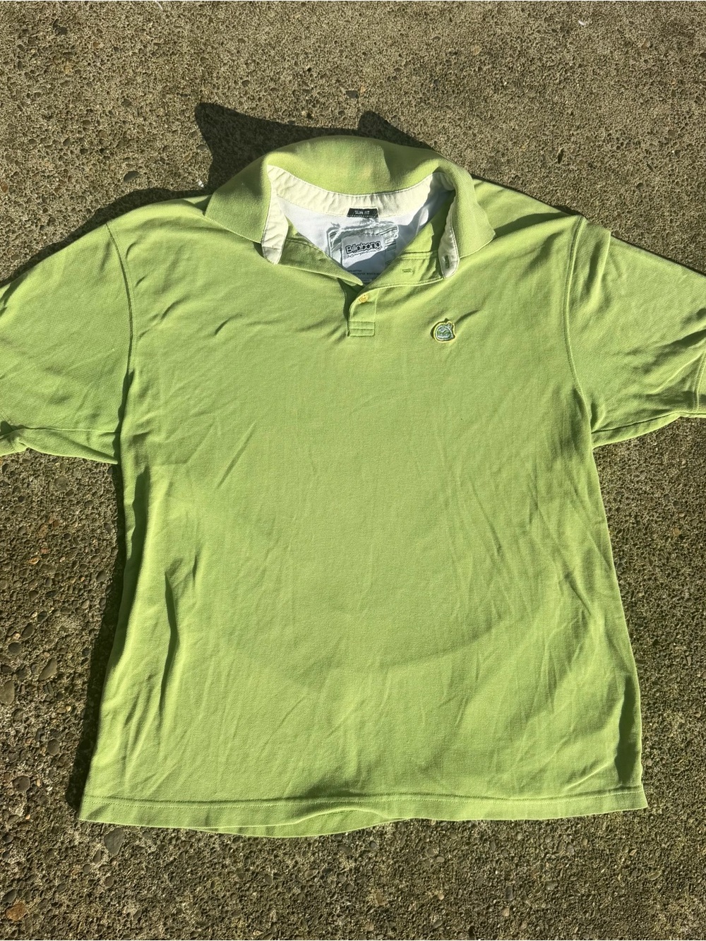 Billabong Slim Fit Pique Polo Shirt Lime Green